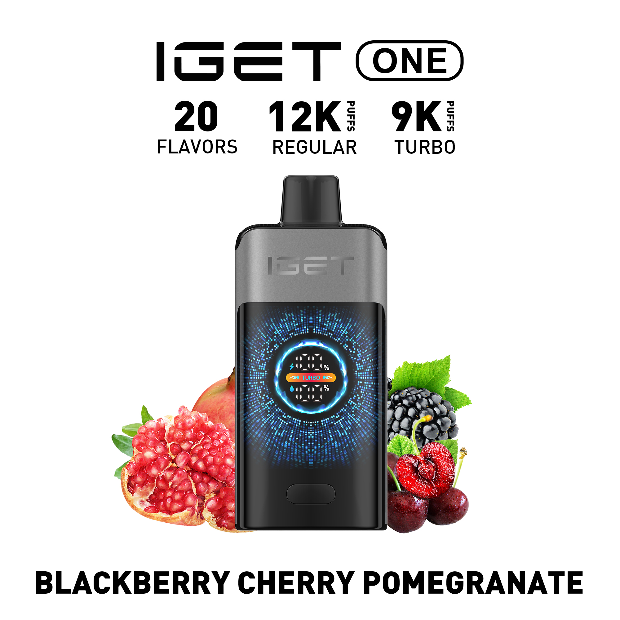 iGet ONE 12000 - Blackberry Cherry Pomegranate