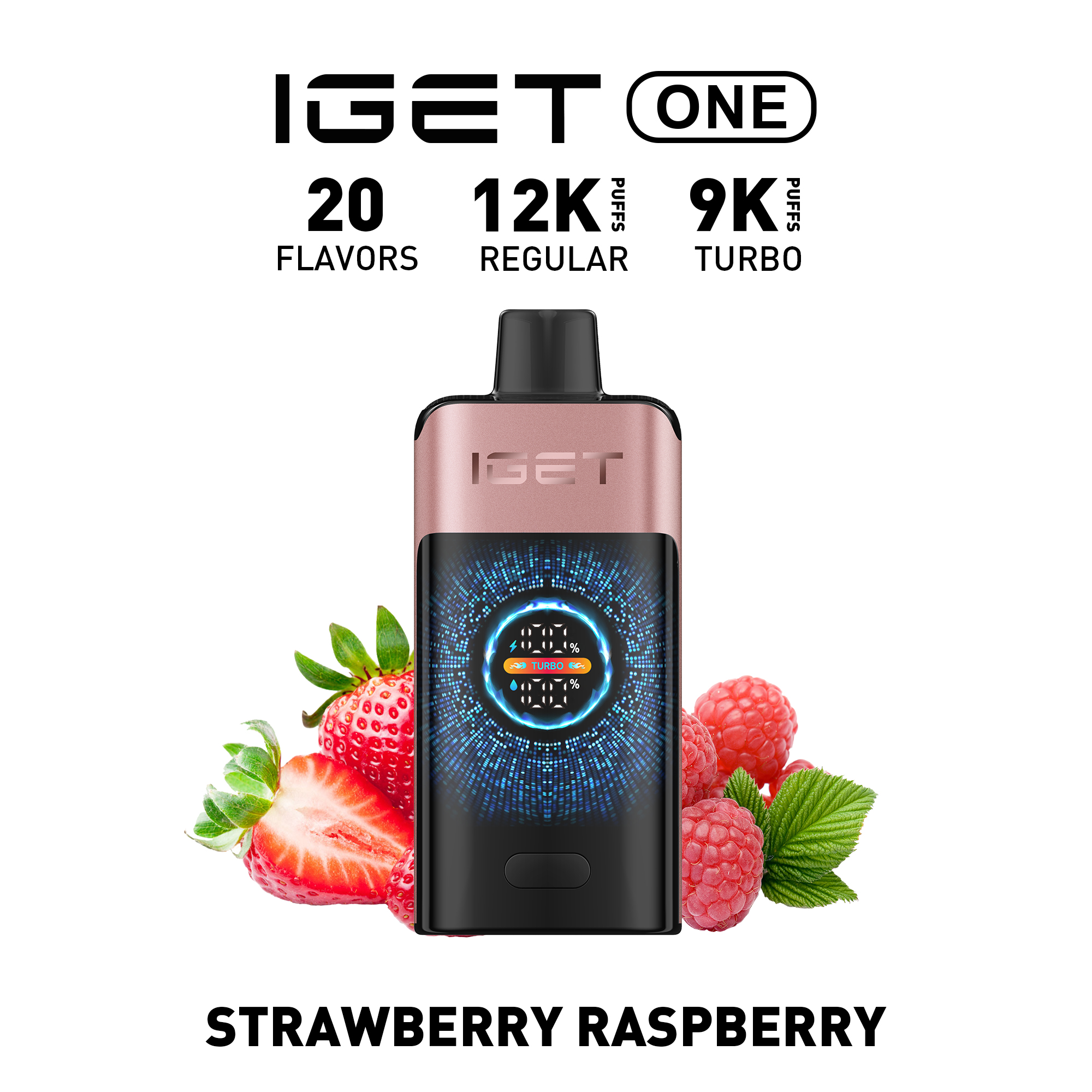 iGet ONE 12000 - Strawberry Raspberry