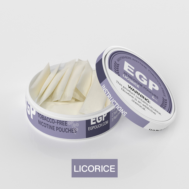 EGP Nicotine Pouch Licorice 6mg